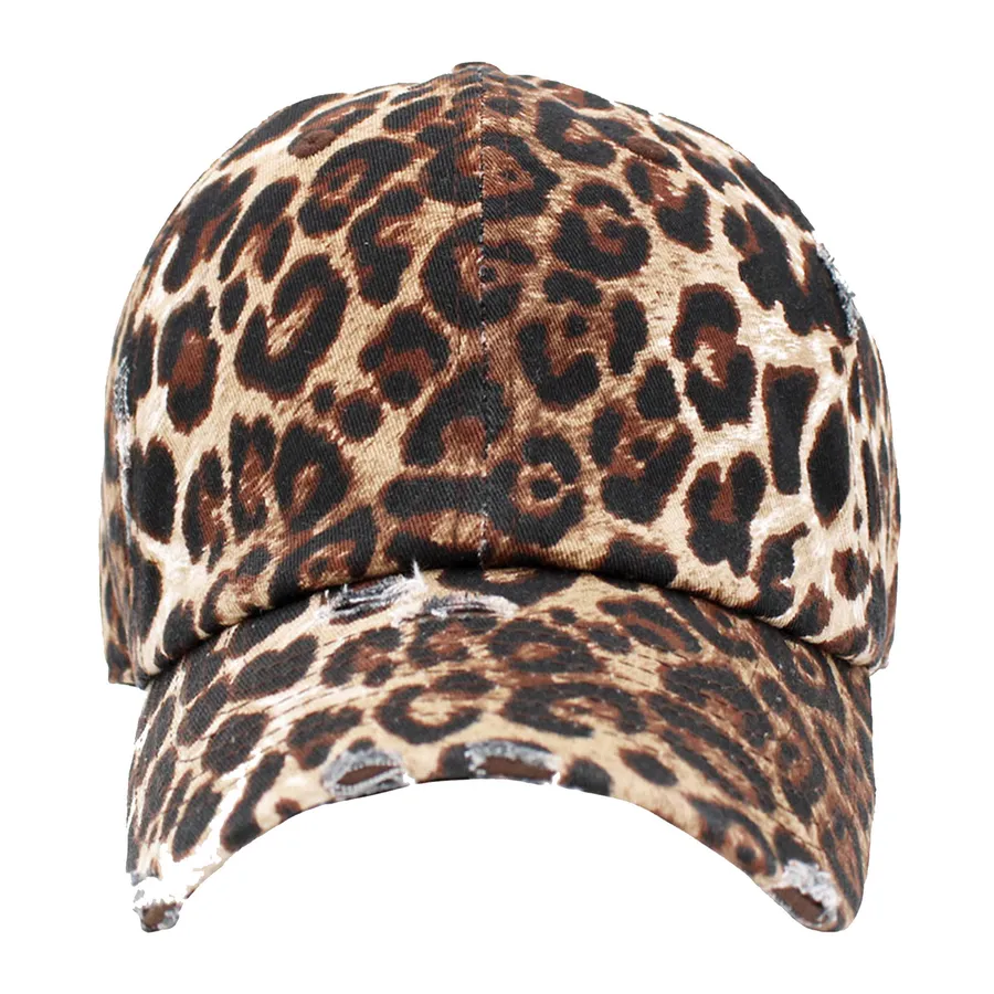 Leopard Patterned Vintage Baseball Cap — wholesale Apparel & Accessories by the case