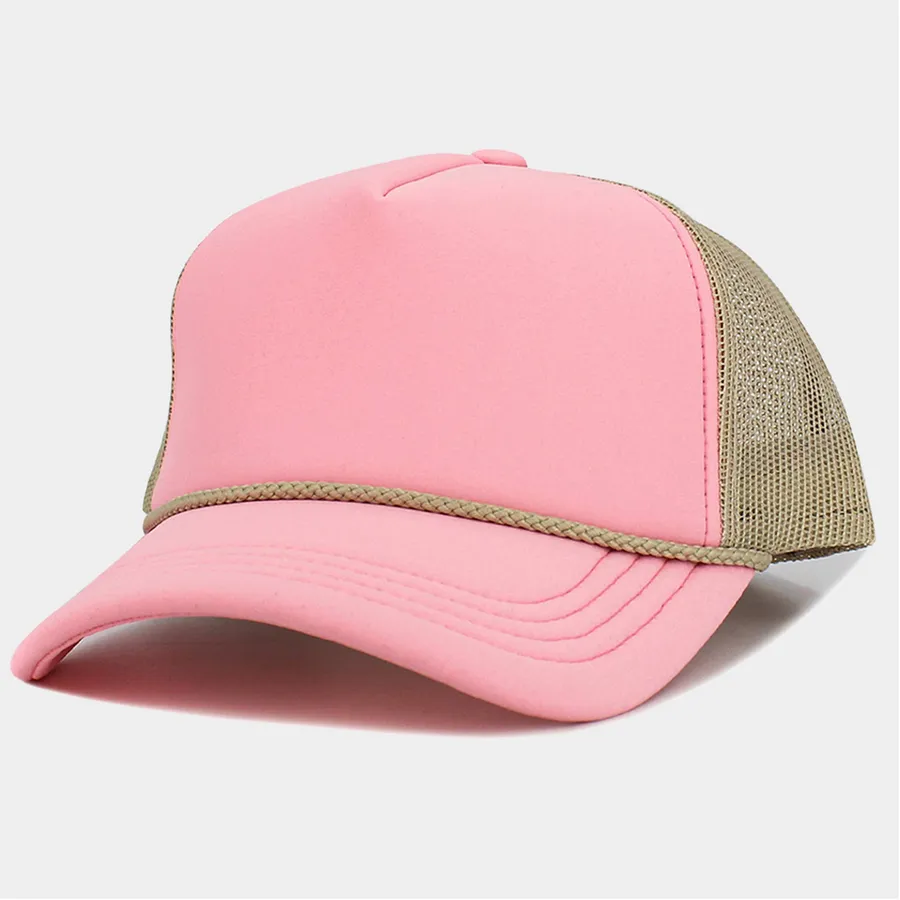 Plain Two Tone Mesh Back Trucker Hat - Assorted - — wholesale Apparel & Accessories by the case