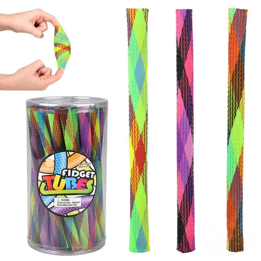 Rainbow Fidget Tube Kids Toy — wholesale Fidgets & Sensory by the case