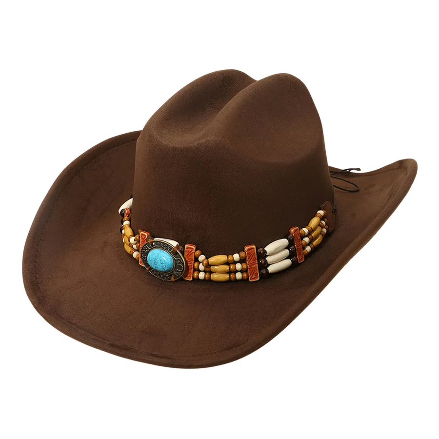 Western Boho Beaded Unisex Cowboy Hat - Assorted — wholesale Apparel & Accessories by the case