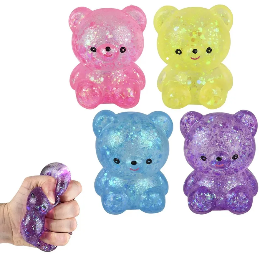 Squishy Toys - 2" Squeezy Sugar Bears Assorted | Sensory Toy & Fidget Squish — wholesale Fidgets & Sensory by the case