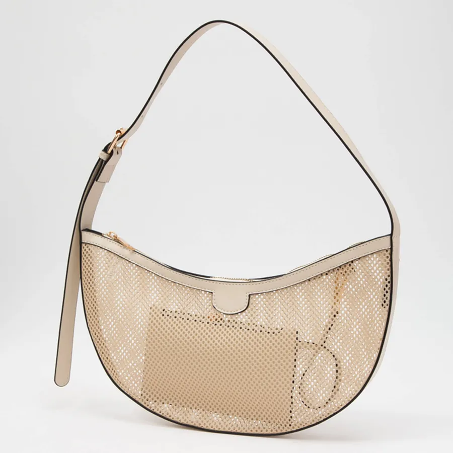 Mesh Crescent Shoulder Bag - Lightweight Casual Purse, Assorted Colors — wholesale Bags & Backpacks by the case