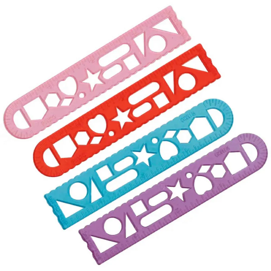 Easter Ruler Stencils for Kids - Assorted Colors, 4 inch, 144-Pack — wholesale Seasonal & Holiday by the case