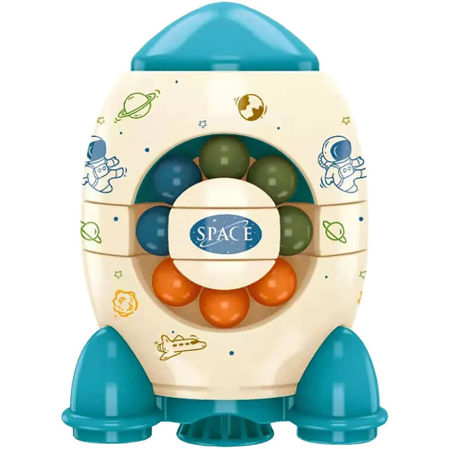 Fidget Toy Rotating Magic Bean Rocket Spinner - Kids Sensory Toy Puzzle — wholesale Fidgets & Sensory by the case