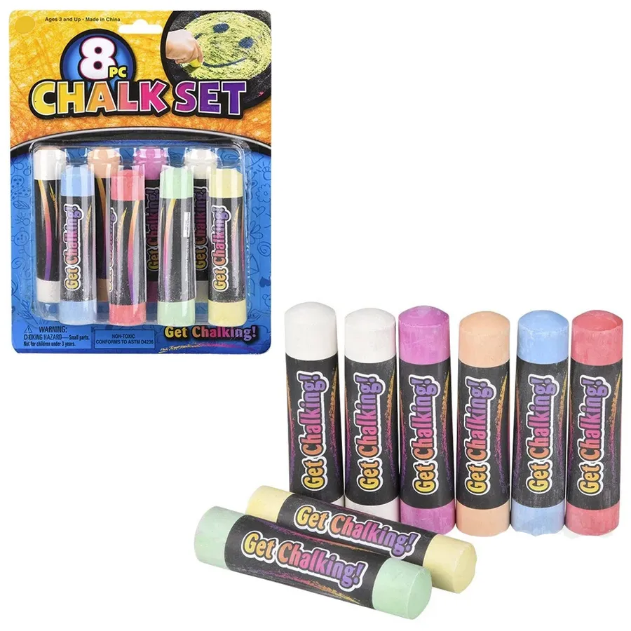 Easter Sidewalk Chalk Set - Vibrant Non-Toxic Outdoor Toy, 6-Piece — wholesale Seasonal & Holiday by the case