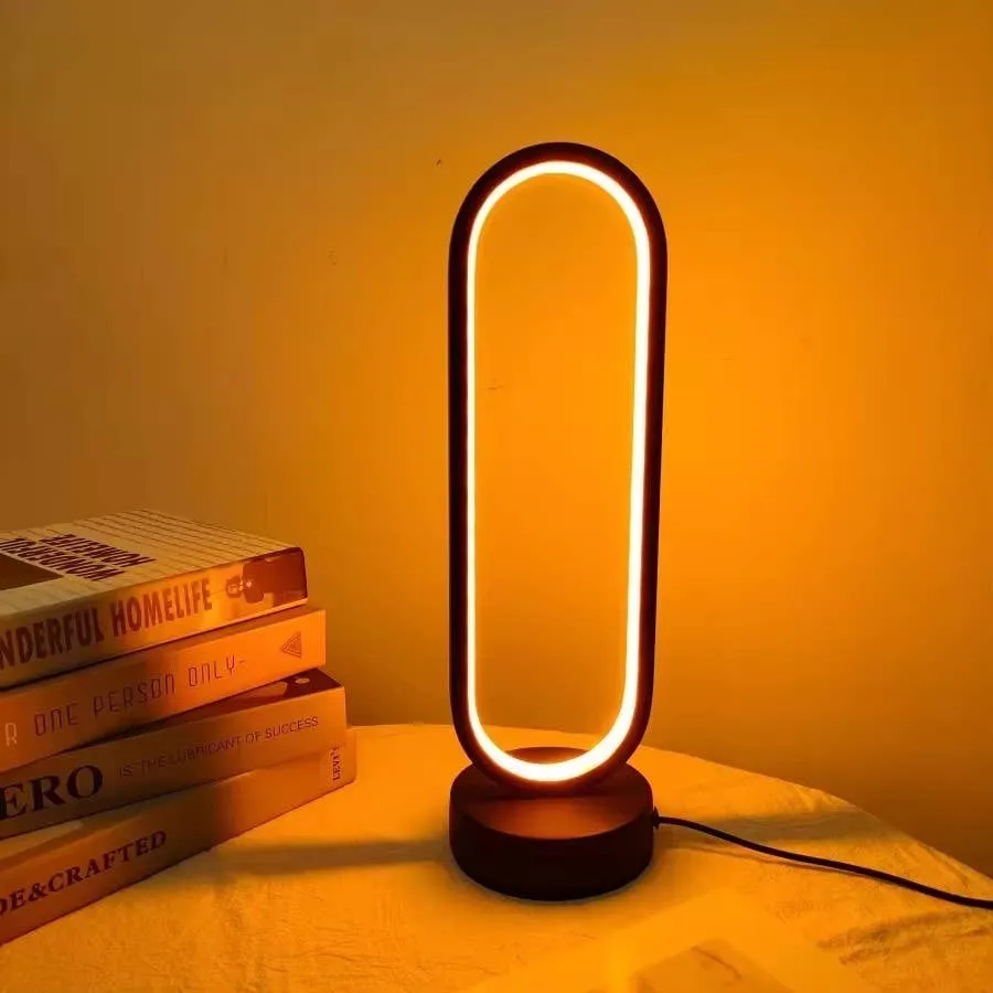 LED Ring Table Lamp – USB Dimmable Bedside Night Light — wholesale Tech & Gadgets by the case