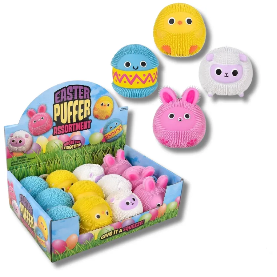 Easter Soft Puffer Fidget Kids Toy- Assorted — wholesale Fidgets & Sensory by the case