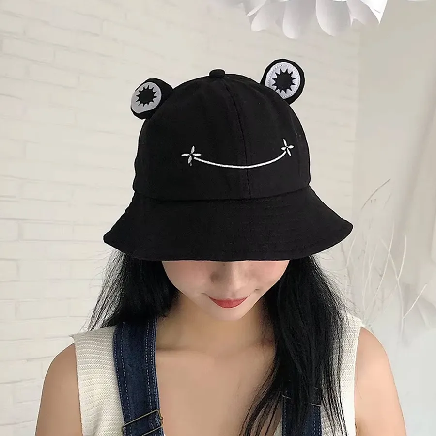 Cute Cartoon Frog Bucket Hat - Assorted — wholesale Apparel & Accessories by the case