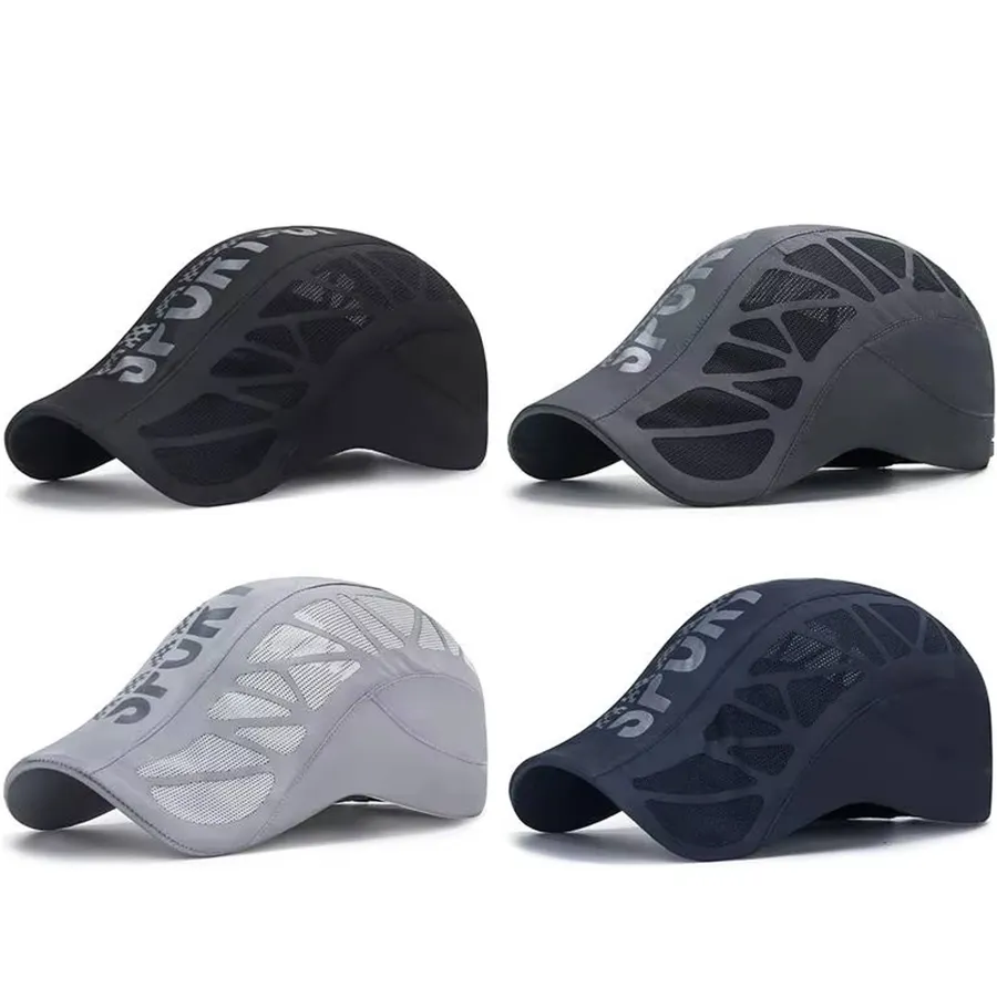 Breathable Mesh Quick Dry Beret Cap in Bulk - Assorted — wholesale Apparel & Accessories by the case