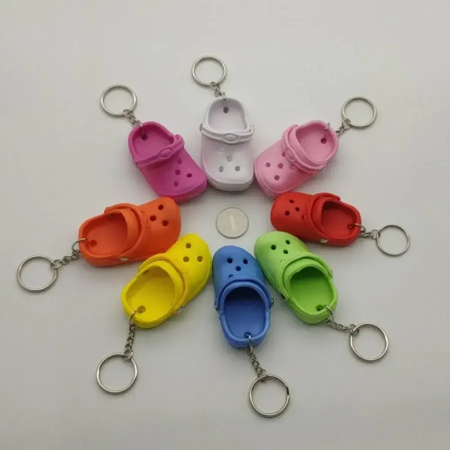 Mini Shoe Keychain - Cute Floating Slipper Charm — wholesale Keychains & Charms by the case