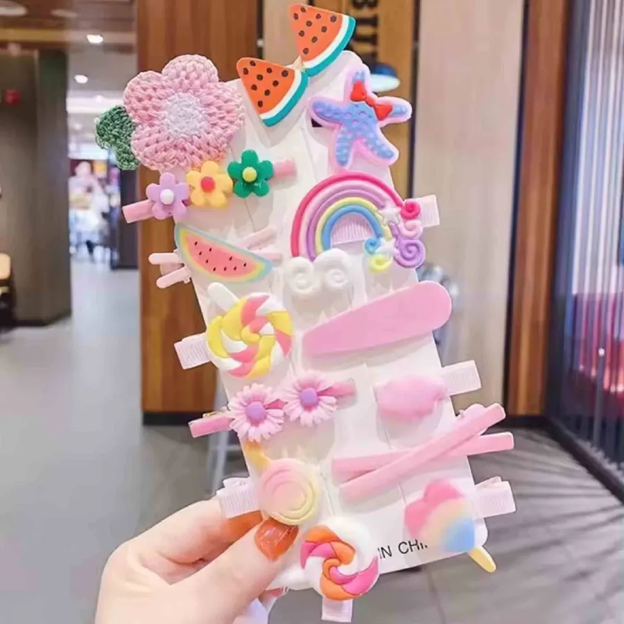 Cartoon Pattern Hair Clip Set For Kids — wholesale Apparel & Accessories by the case