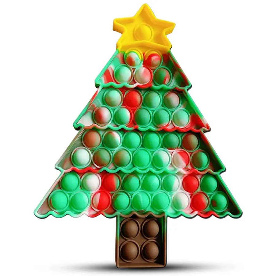 Christmas Tree Pop It Fidget Toy – Stress Relief Gift — wholesale Fidgets & Sensory by the case