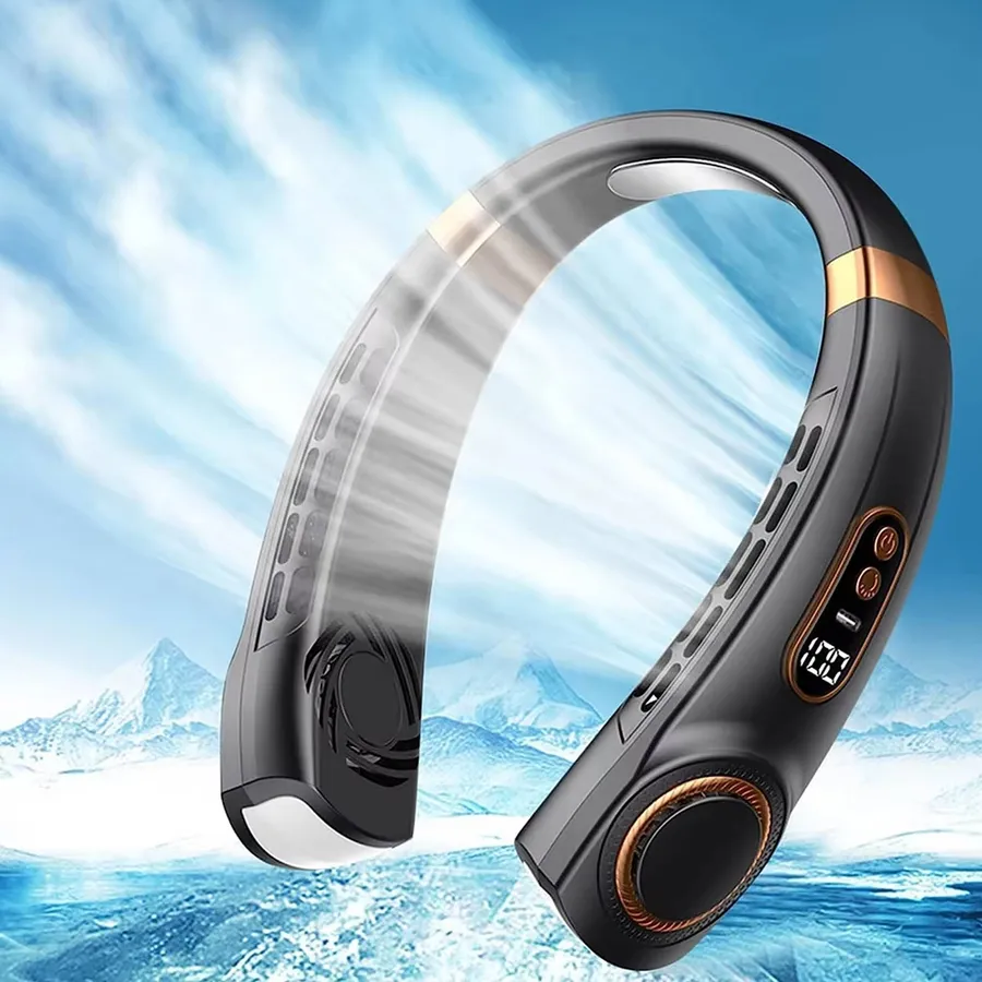 Portable Rechargeable Bladeless Hanging Neck Fan - Assorted — wholesale Tech & Gadgets by the case