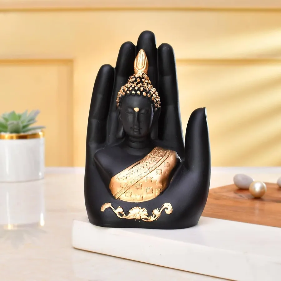 Palm Buddha Idol for Home Decore — wholesale Home & Décor by the case