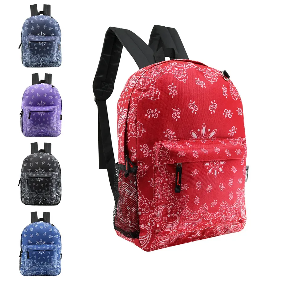 Adjustable Classic Printed Back To School Backpack — wholesale Bags & Backpacks by the case