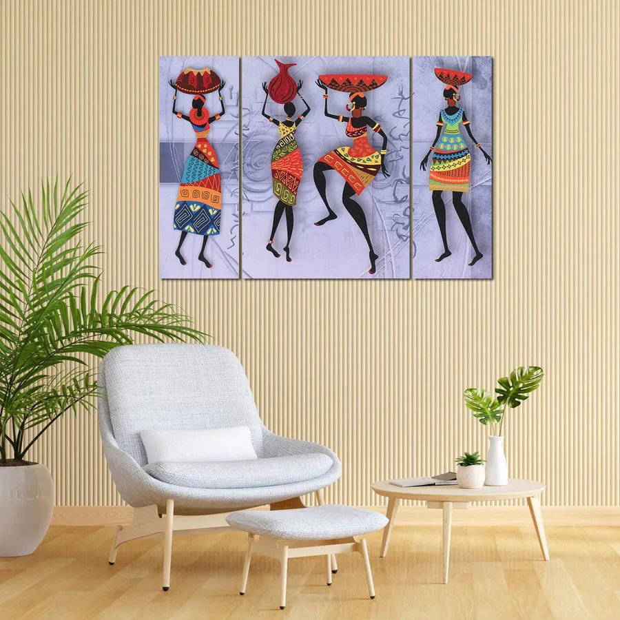 Traditional African Lady Wooden Wall Art Decor — wholesale Home & Décor by the case