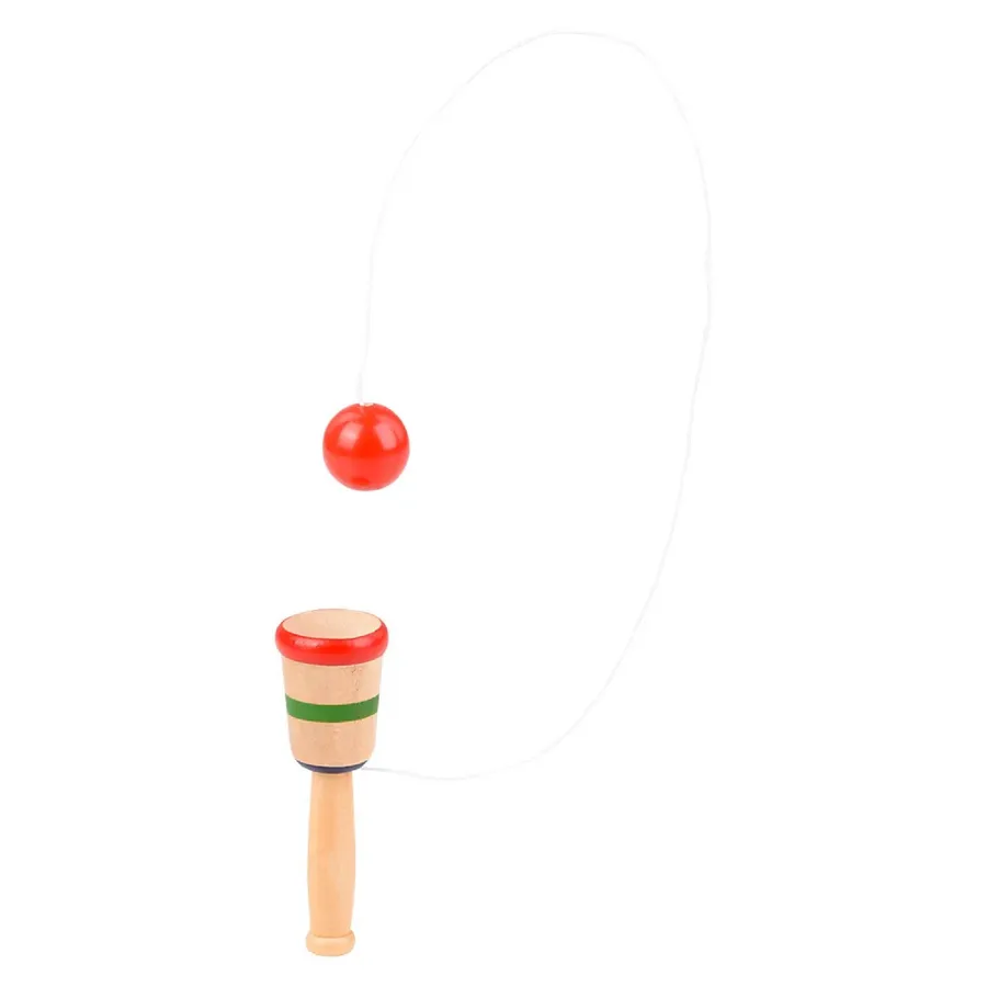 Wooden Toy Catch Ball Game - Mini Classic Travel Size — wholesale Toys & Games by the case