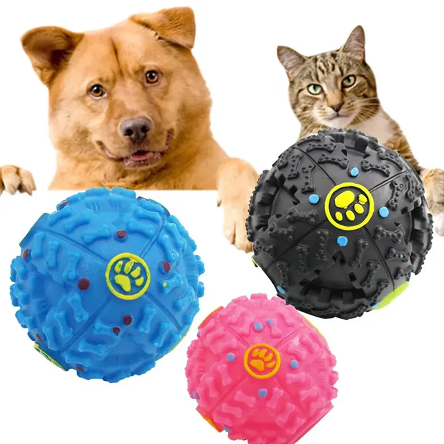 Squeaker Chew Ball Toy - With Sound — wholesale Toys & Games by the case