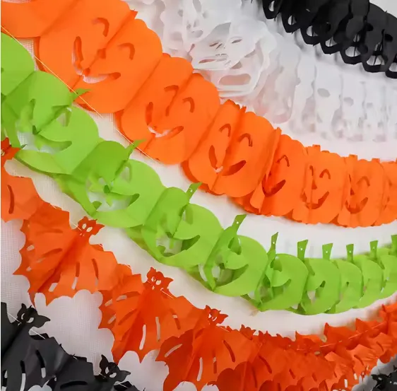 Halloween Tissue Paper Garland Party Hanging Decoration — wholesale Seasonal & Holiday by the case