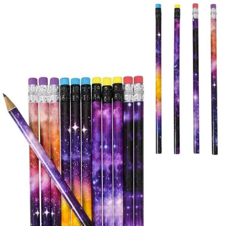 Galaxy Pencils Pack of 48 Stocking Stuffer — wholesale Stationery & Office by the case