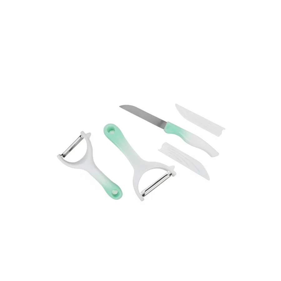 Vegetable Peeler and Paring Knife Set - Stainless Steel, 2-Piece — wholesale Kitchen & Drinkware by the case