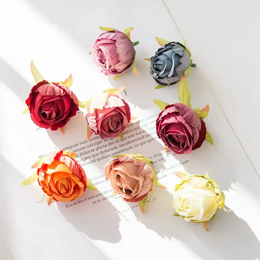 Lifelike Artificial Roses - Assorted Silk Craft Blooms — wholesale Toys & Games by the case