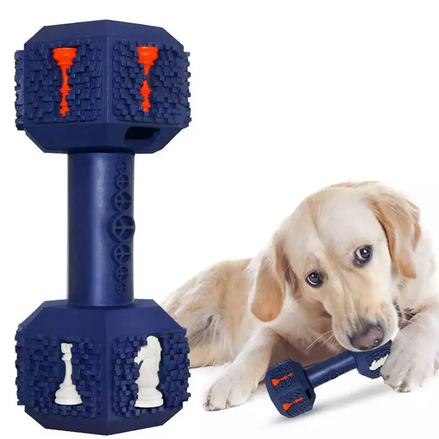 Dumbbell Food Bite Dog Chew Toys — wholesale Home & Décor by the case