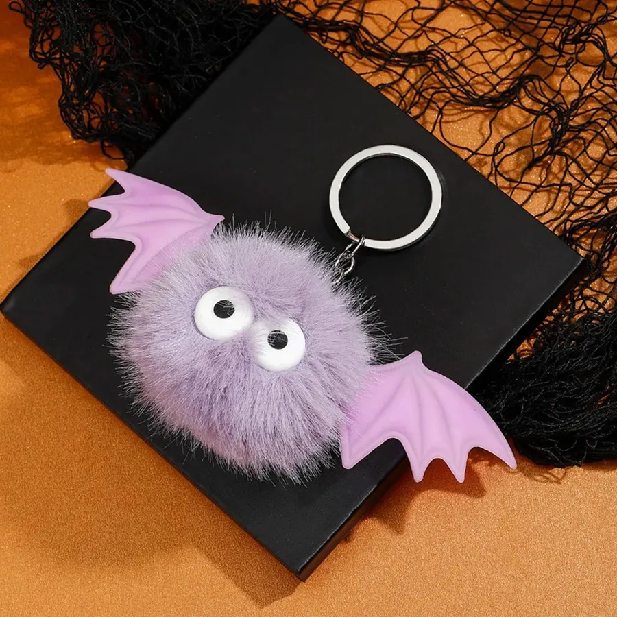 Cute Devil Bat Plush Keychain - Assorted In Bulk — wholesale Plush & Squishies by the case