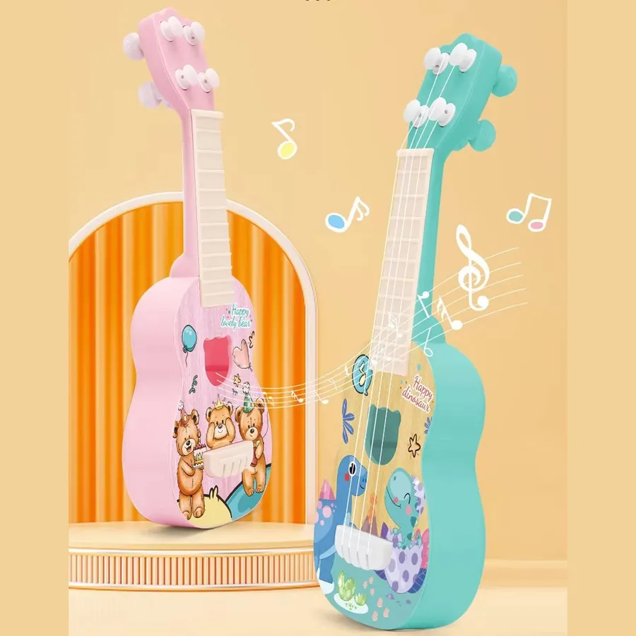 Musical Guitar Instrument Learning Kids Toy- Assorted — wholesale Toys & Games by the case