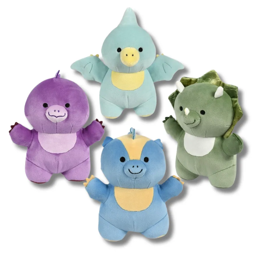Dinosaurs Soft Plush Stocking Stuffer Kids Toy- Assorted — wholesale Plush & Squishies by the case