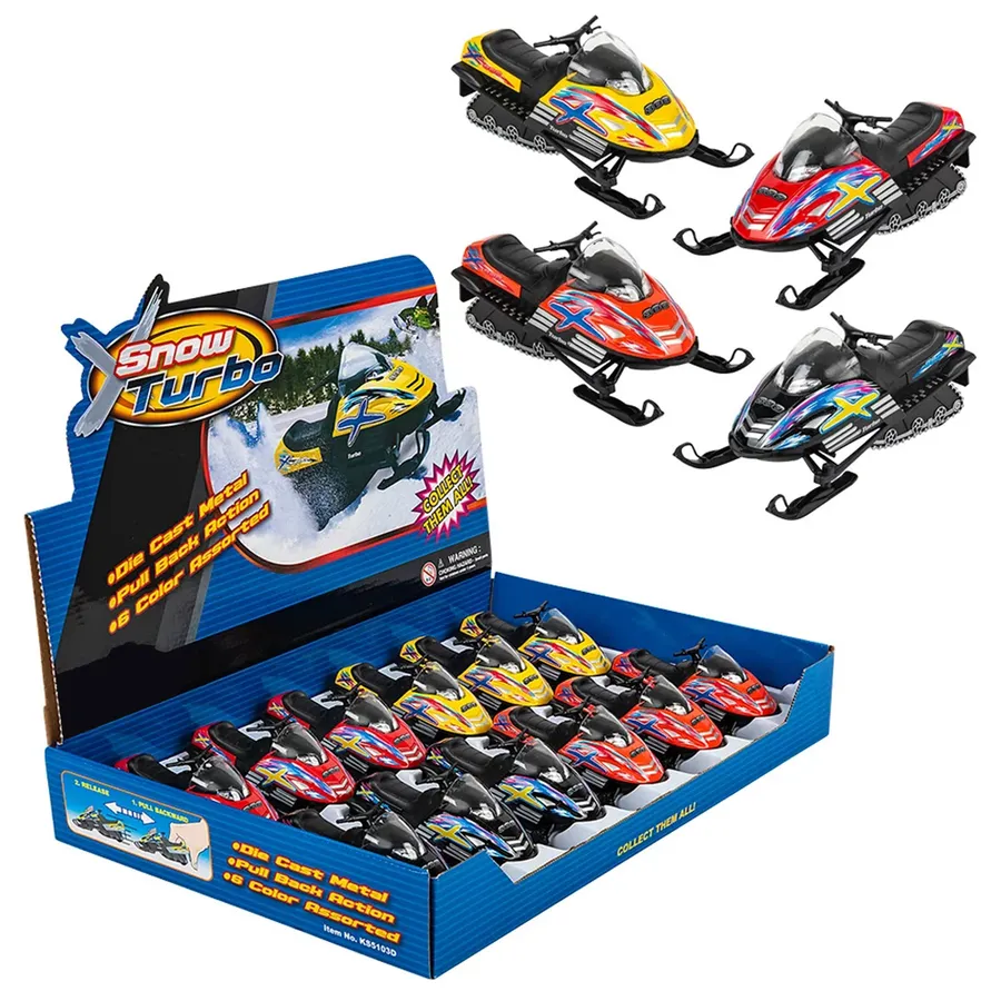 Die-Cast Pull Back Snow Turbo Play Kids Toy — wholesale Toys & Games by the case