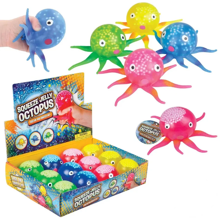 Squeeze Jelly Octopus In Bulk — wholesale Fidgets & Sensory by the case