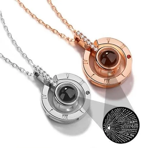 I Love You Projecting Necklace | Romantic Keepsake Gift — wholesale Apparel & Accessories by the case