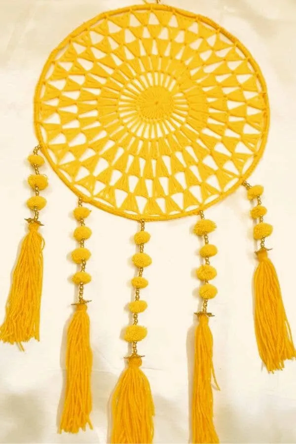 Vibrant Yellow Dream Catcher - Capture Dreams and Radiate Positivity — wholesale Apparel & Accessories by the case