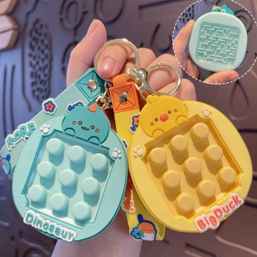 Cute Animals Pop Fidget Pendent Keychain Toy - Assorted — wholesale Fidgets & Sensory by the case