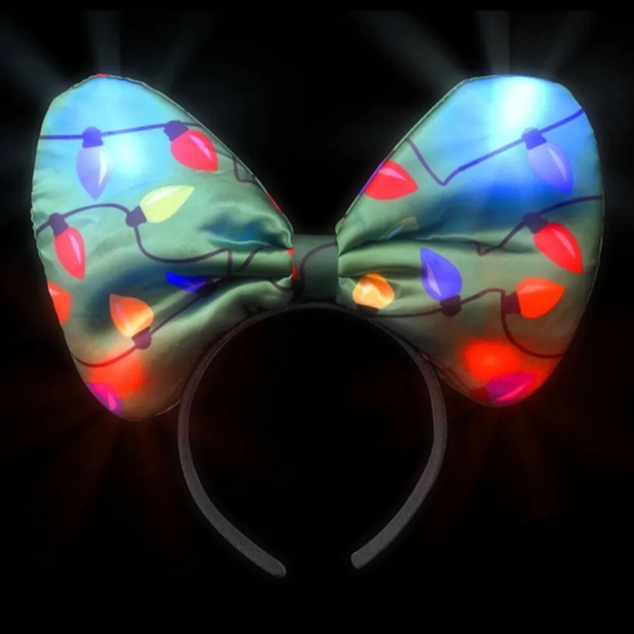 Light Up Bulbs Bow Headband For Kids — wholesale Apparel & Accessories by the case