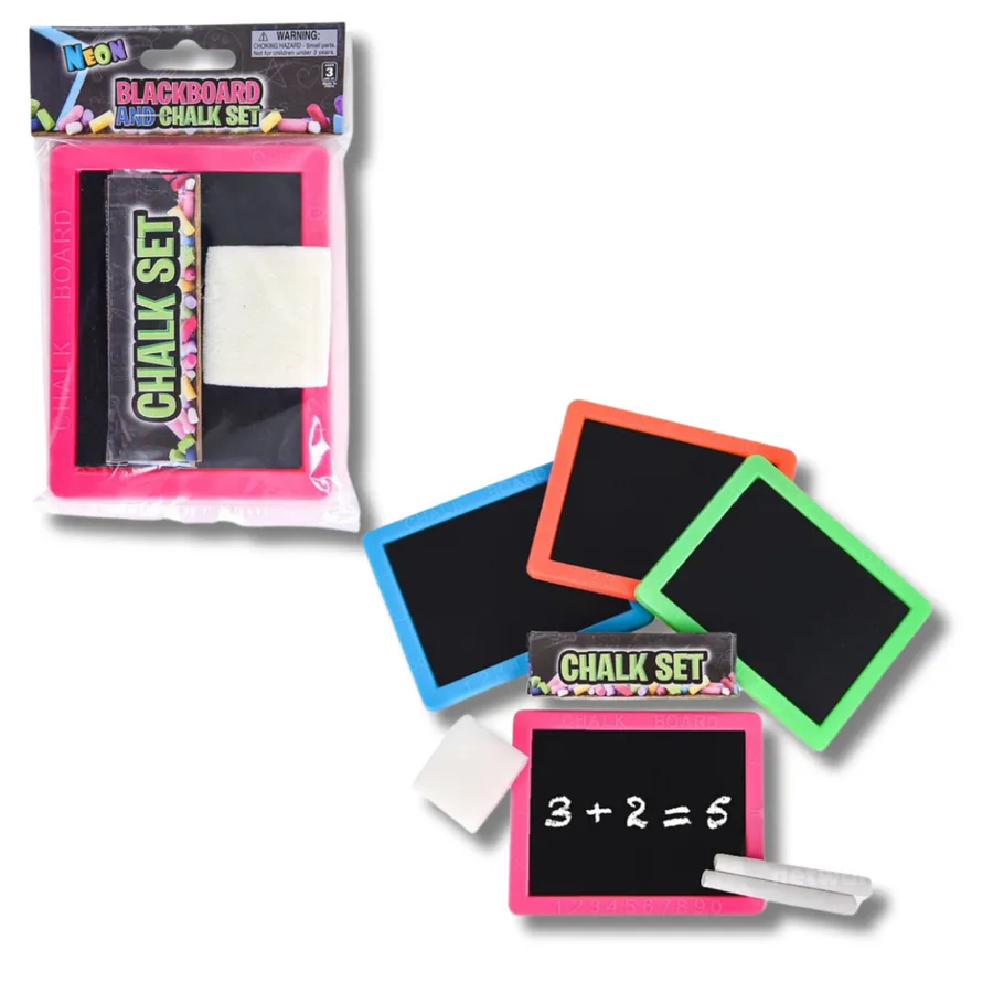 Educational Chalkboard Set For Kids - Assorted — wholesale More Wholesale Goods by the case