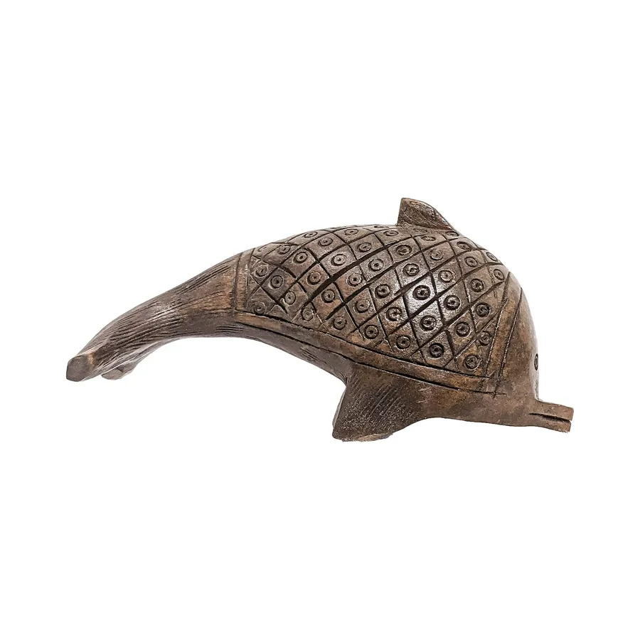 Wooden Dolphin Statue 6 Inches Valentine In Bulk — wholesale Seasonal & Holiday by the case