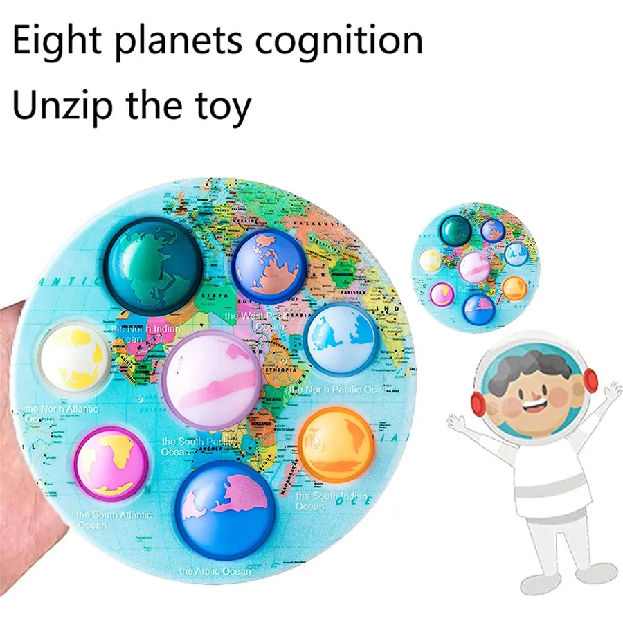 Fidget Sensory Toy - Kids Universe and Planets Bubble Pop It — wholesale Fidgets & Sensory by the case