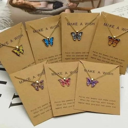 Dainty Butterfly Charm Necklace | Everyday Delicate — wholesale Keychains & Charms by the case