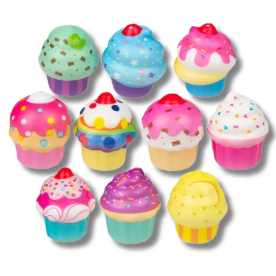 Cupcakes Squishy Squeeze Fidget Kids Toy- Assorted — wholesale Fidgets & Sensory by the case