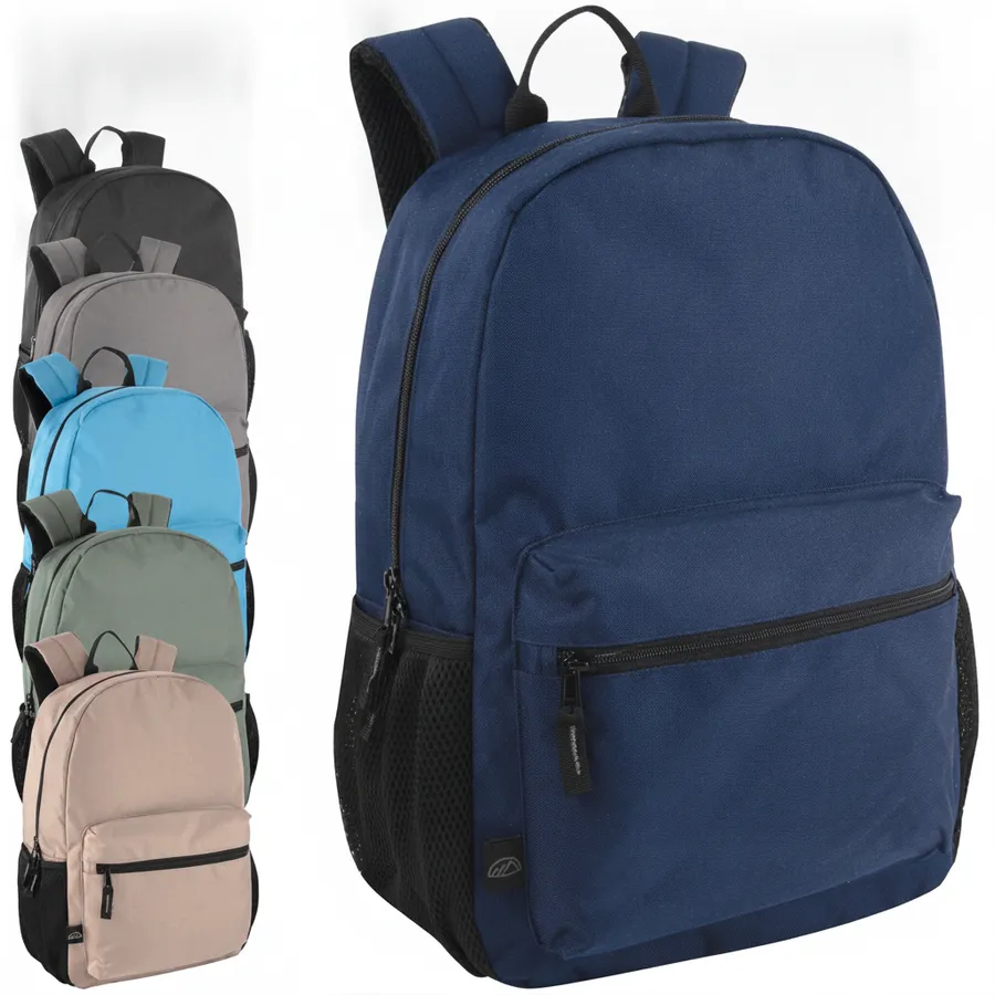 Everyday Backpack - Water-Resistant Canvas School & Travel Bag, 17-Inch — wholesale Bags & Backpacks by the case