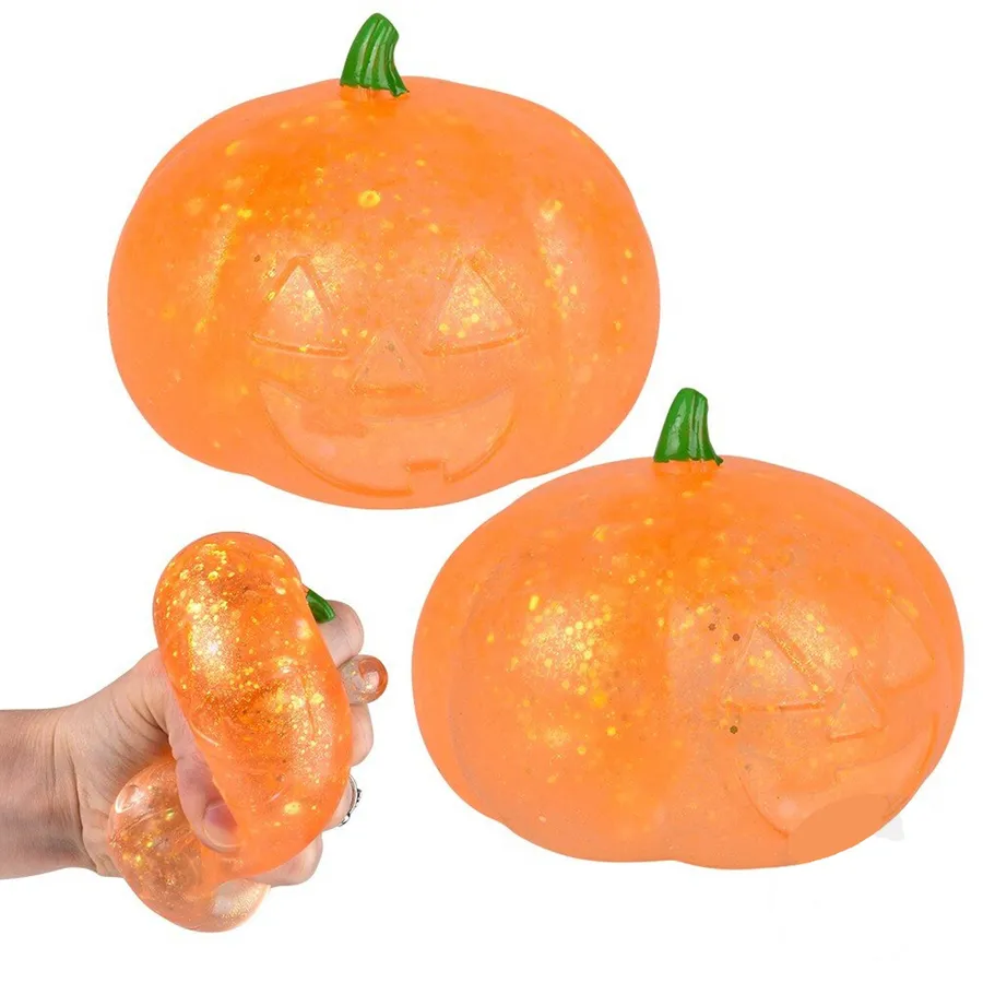 In Bulk Pumpkin Squeezy Sugar Fidget Ball Kids Toy- Bulk — wholesale Fidgets & Sensory by the case