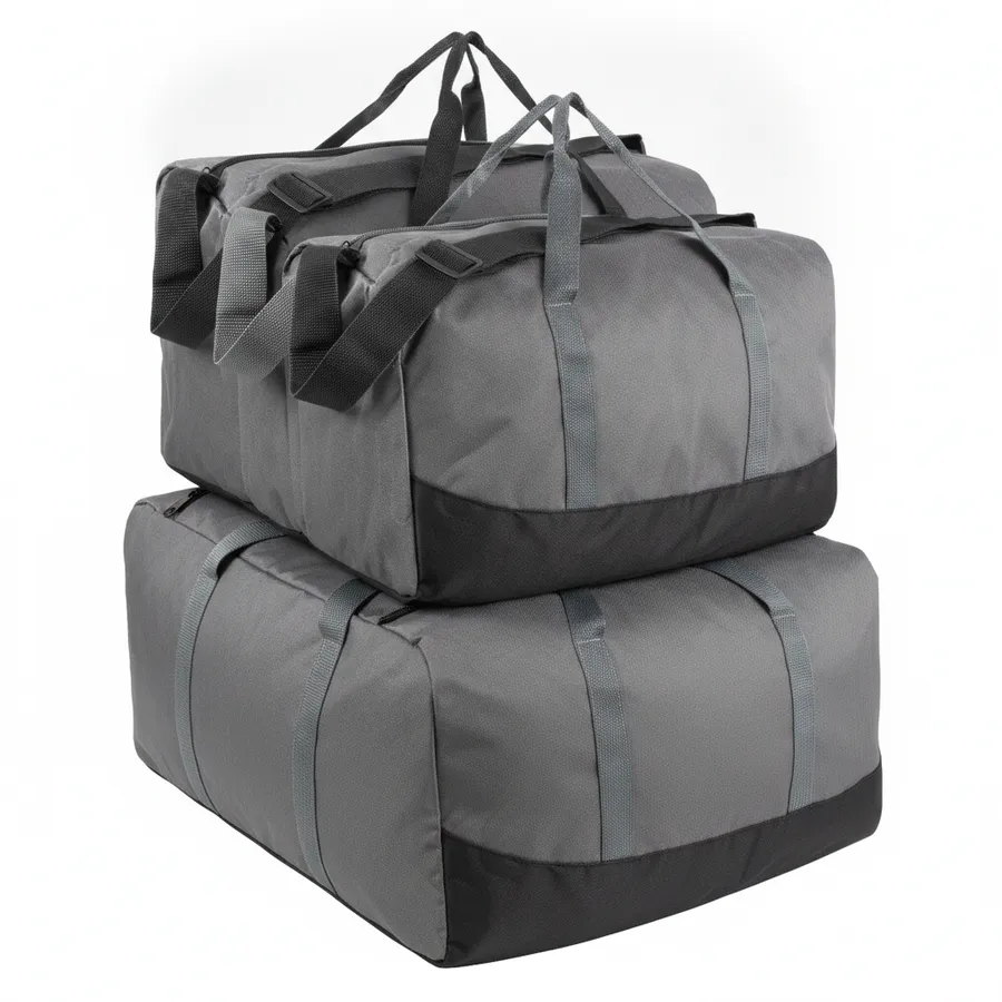 Travel Duffle Bag - Classic Grey Weekender, 17-Inch — wholesale Bags & Backpacks by the case