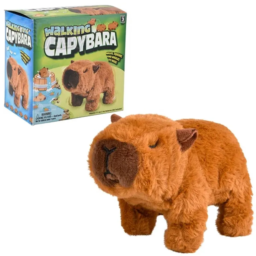 Cute Soft Plush Walking Capybara Toy For Kids — wholesale Plush & Squishies by the case