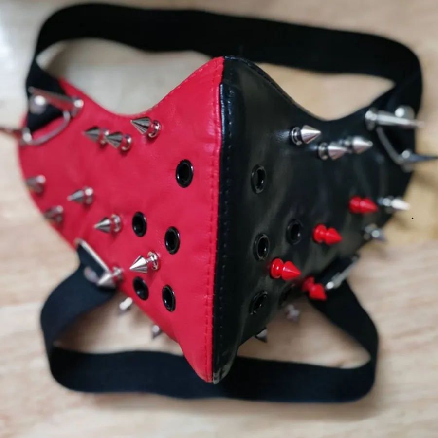 Black and Red Spike Dust-Proof Steampunk Face Mask — wholesale More Wholesale Goods by the case
