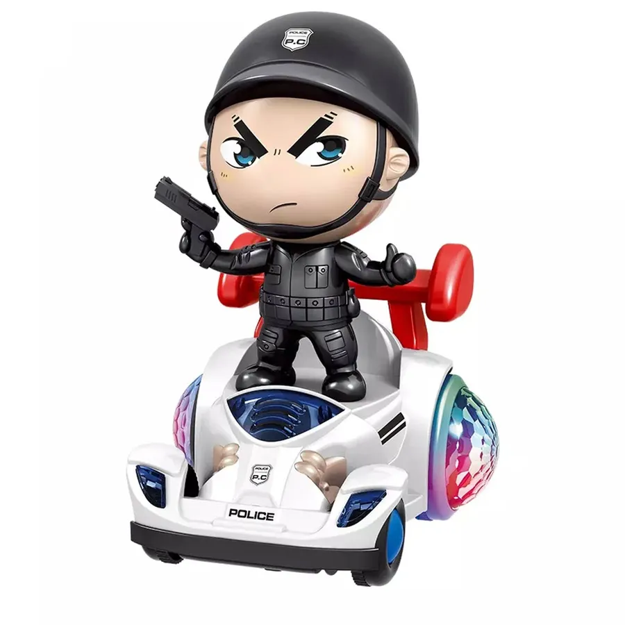 Kids Stunt Police Car Lights & Musical Toy — wholesale Toys & Games by the case