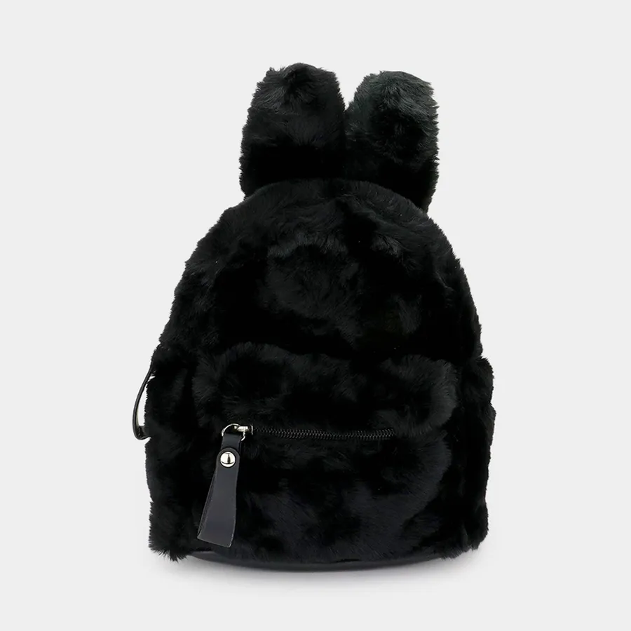 Faux Fur Bunny Mini Backpack - Assorted Colors, 11-Inch — wholesale Bags & Backpacks by the case