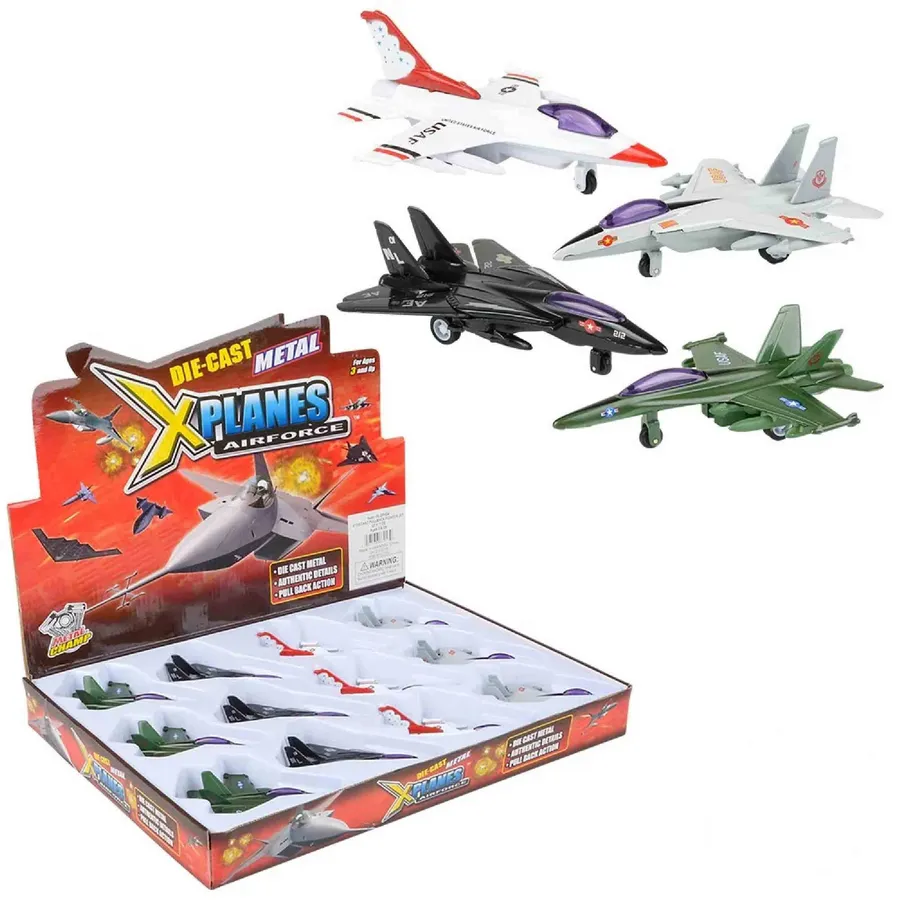 DieCast Pullback Fighter Jet for Kids — wholesale Toys & Games by the case