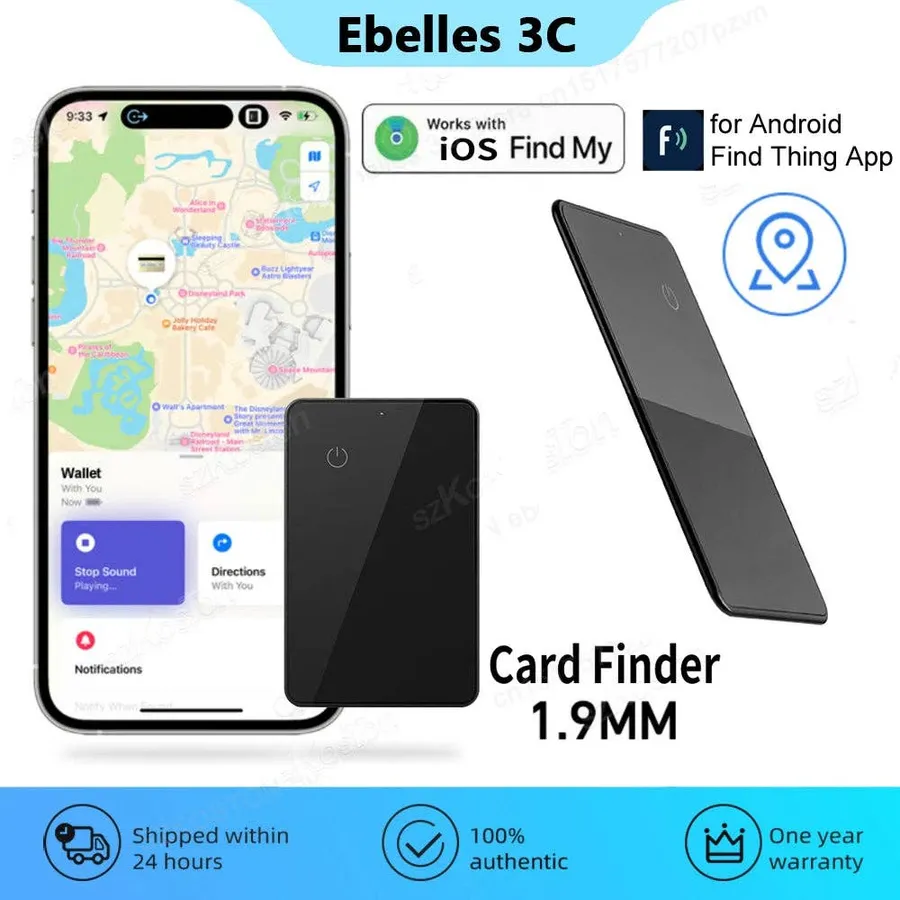 Wallet GPS Tracker — Card Finder | iOS & Android Compatible | Slim Design — wholesale Bags & Backpacks by the case